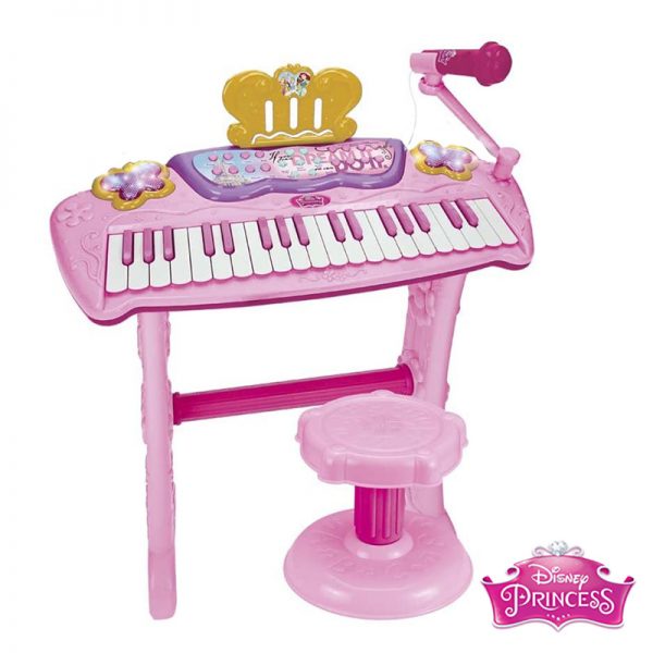 Piano Princesas c/ Banco e Microfone Autobrinca Online