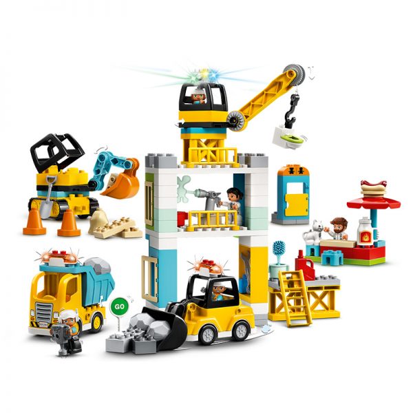 LEGO Duplo – Grua de Torre e Construção 10933 Autobrinca Online