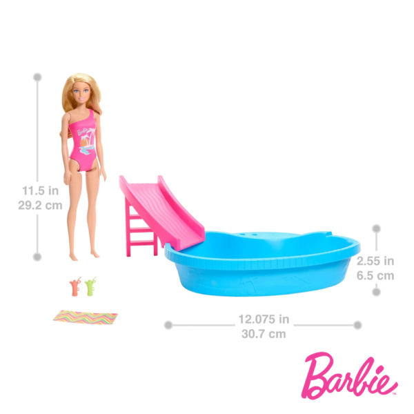 Barbie Boneca e a sua Piscina Autobrinca Online