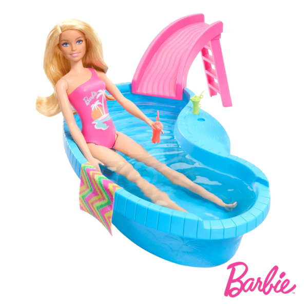 Barbie Boneca e a sua Piscina Autobrinca Online