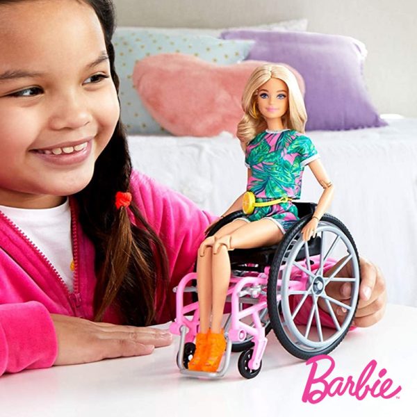 Barbie Fashionistas Loira em Cadeira de Rodas Autobrinca Online