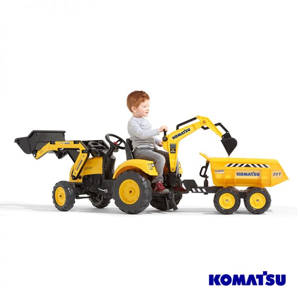 Trator Komatsu + Reboque + Pás Autobrinca Online