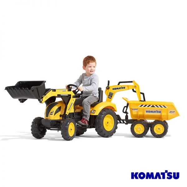 Trator Komatsu + Reboque + Pás Autobrinca Online