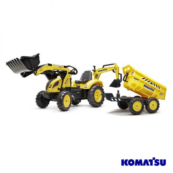 Trator Komatsu + Reboque + Pás Autobrinca Online