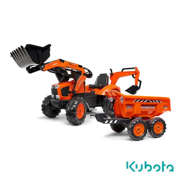 Trator Kubota M135GX + Reboque + Pás Autobrinca Online