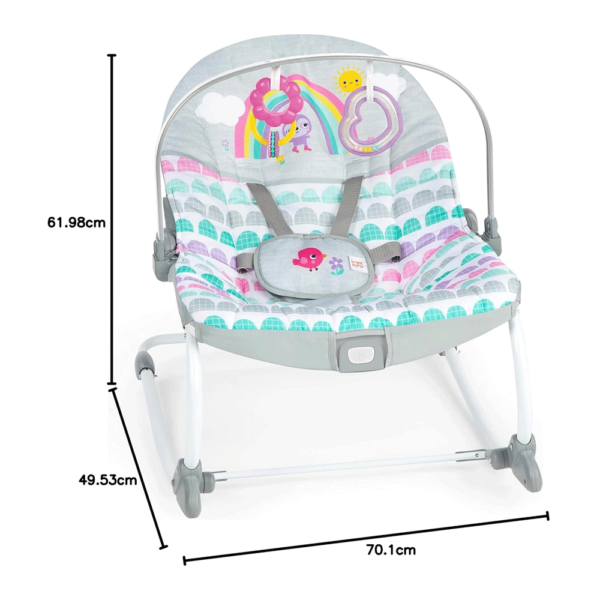Espreguiçadeira Bright Starts Rosy Rainbow Autobrinca Online