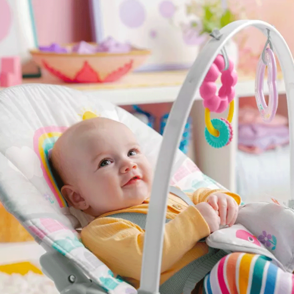 Espreguiçadeira Bright Starts Rosy Rainbow Autobrinca Online