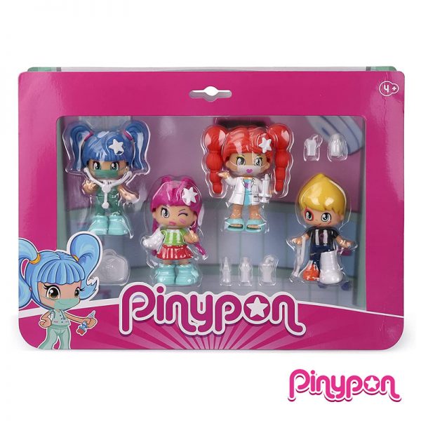 Pinypon Pack 4 Figuras Médicas