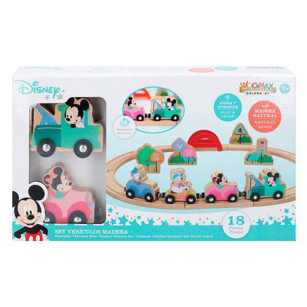 Pista de Comboio Disney Baby de Madeira 60cm Autobrinca Online