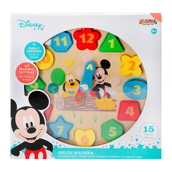 Relógio em Madeira do Mickey Autobrinca Online