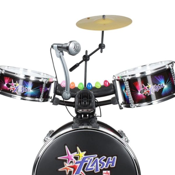 Bateria Musical Flash c/ Banco Autobrinca Online