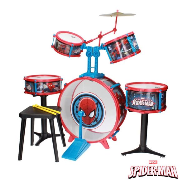 Bateria Musical Spider-Man c/ Banco Autobrinca Online