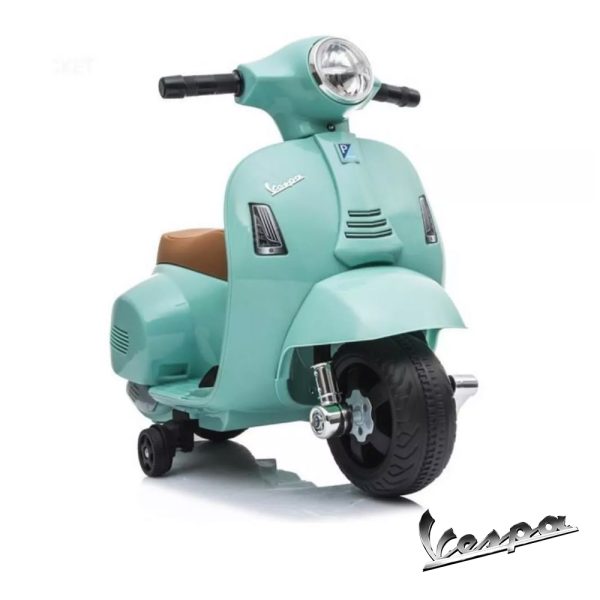 Moto Mini Vespa GTS300 Turquesa 6V Autobrinca Online