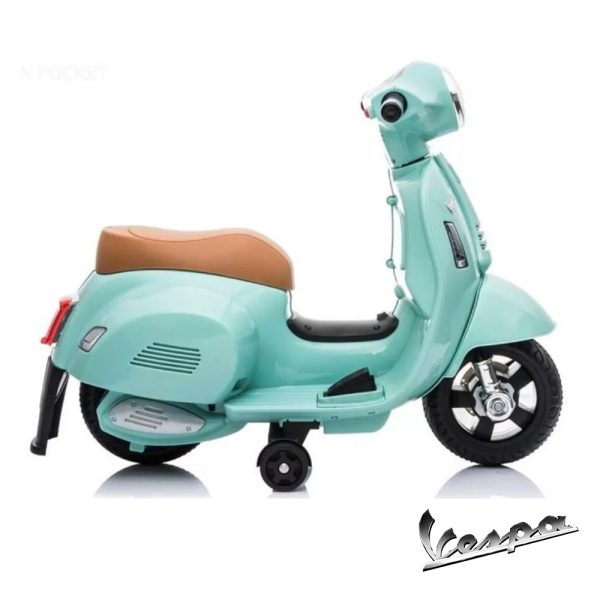 Moto Mini Vespa GTS300 Turquesa 6V Autobrinca Online