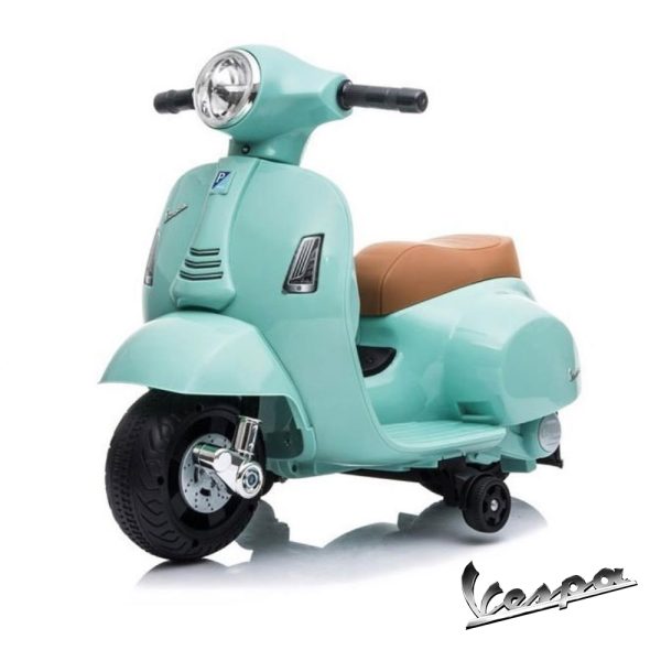 Moto Mini Vespa GTS300 Turquesa 6V Autobrinca Online