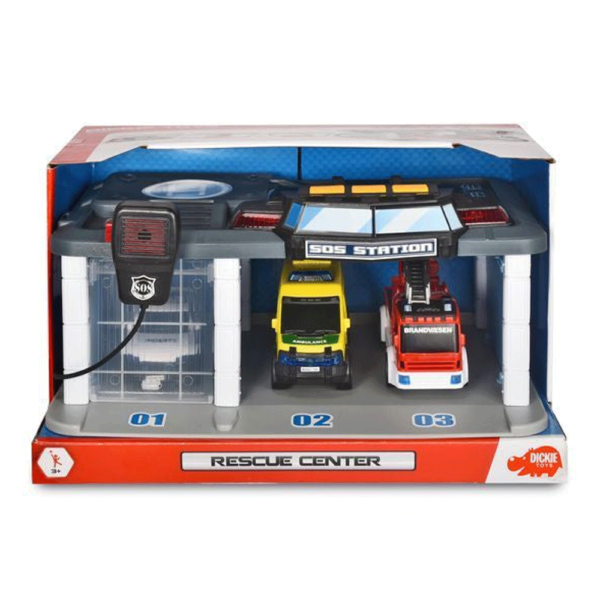 Dickie Toys Quartel de Emergência c/ 3 Veículos Autobrinca Online