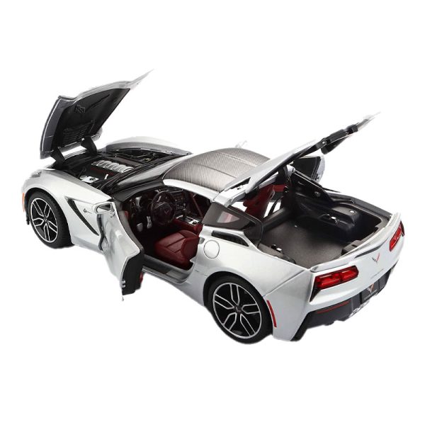 Corvette Stingray Z51 (2014) Prata Exclusivo 1:18 Maisto Autobrinca Online