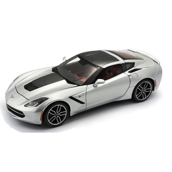 Corvette Stingray Z51 (2014) Prata Exclusivo 1:18 Maisto Autobrinca Online