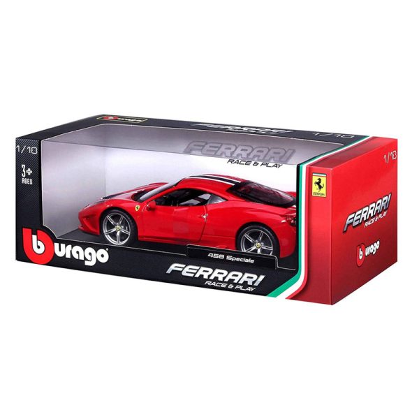 Ferrari 458 Speciale Vermelho 1:18 Bburago Autobrinca Online