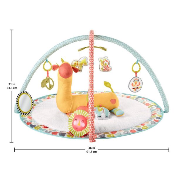 Ginásio de Atividades da Girafa e Amiguinhos da Selva Fisher-Price