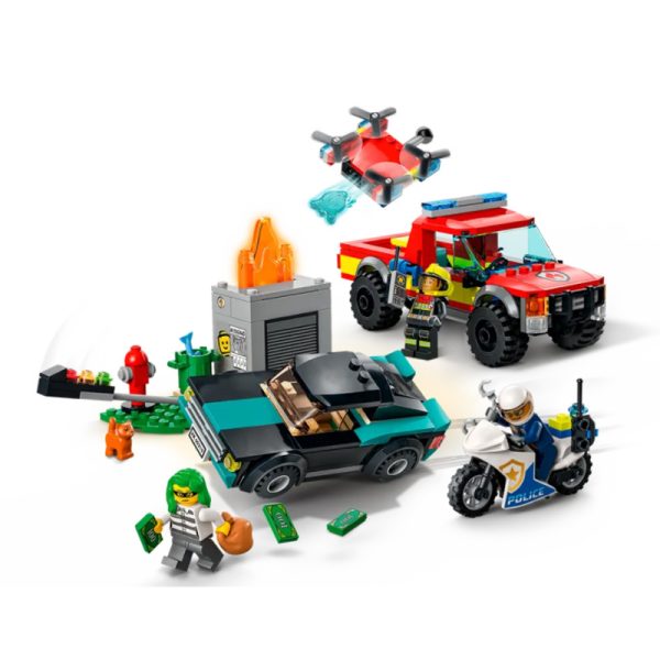 LEGO City – Perseguição Policial e Resgate dos Bombeiros 60319 Autobrinca Online www.autobrinca.com 2