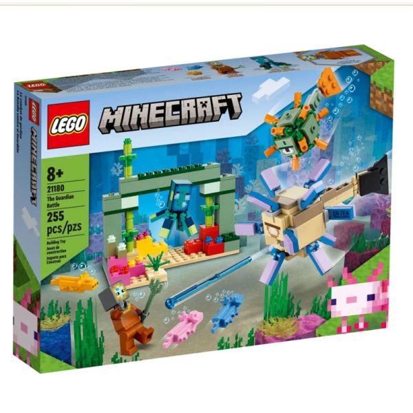 LEGO Minecraft – Batalha do Guardião 21180 Autobrinca Online www.autobrinca.com