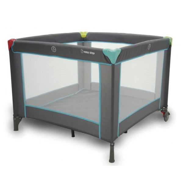 Parque Quadrado Asalvo First Step Cinza Autobrinca Online