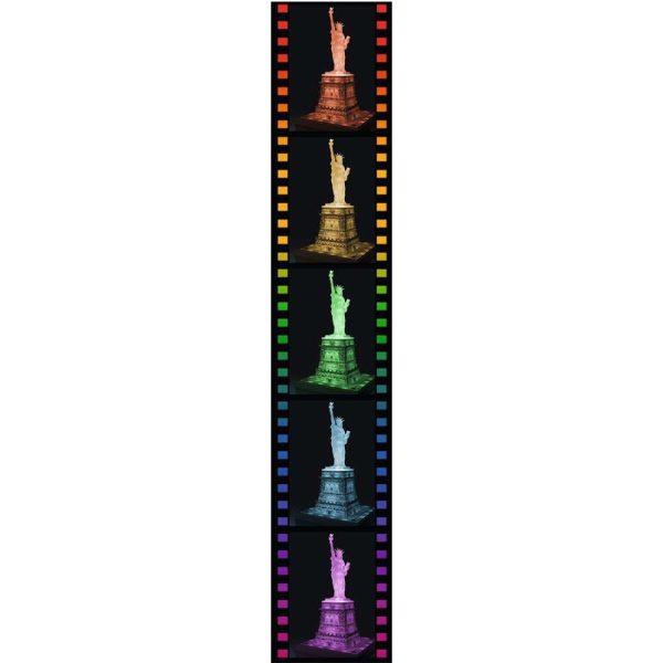Puzzle 3D Estátua da Liberdade c/ Luz – 108 Peças Autobrinca Online