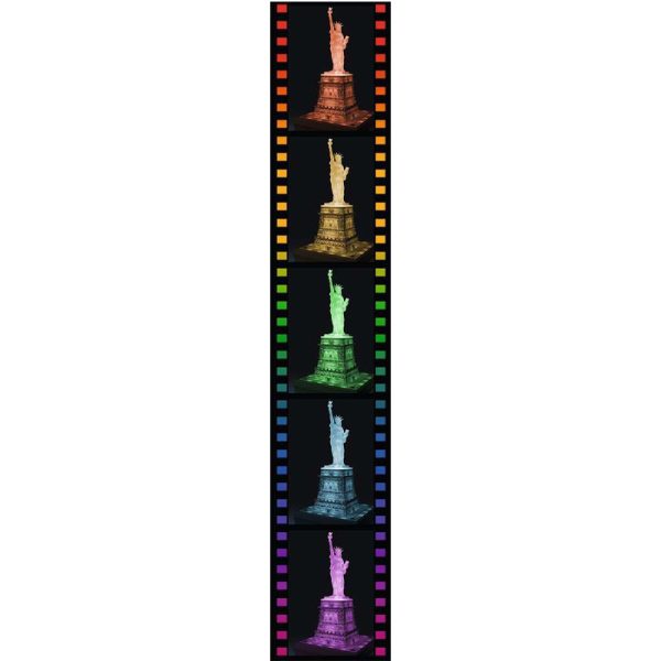 Puzzle 3D Estátua da Liberdade c/ Luz – 108 Peças Autobrinca Online