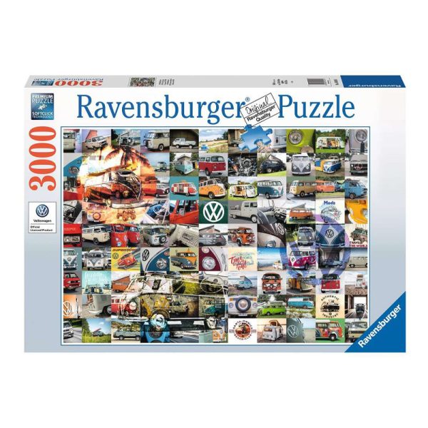 Puzzle 99 Van Volkswagen – 3000 Peças Autobrinca Online