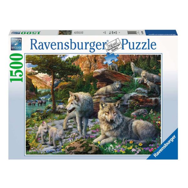 Puzzle Lobos na Primavera – 1500 Peças Autobrinca Online