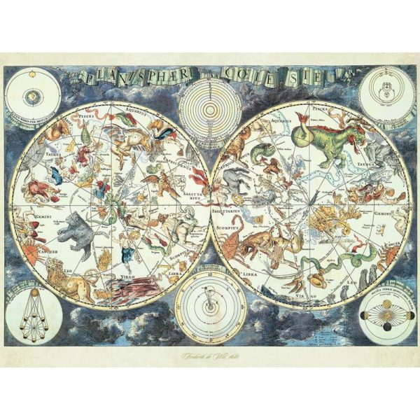 Puzzle Mapa Mundo e Bestas Fantásticas – 1500 Peças Autobrinca Online