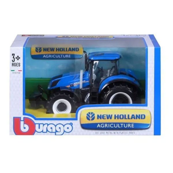 Trator New Holland Azul 1:32 Bburago Autobrinca Online