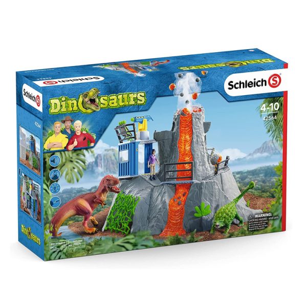 Dinossauros e a Erupção do Vulcão Schleich Autobrinca Online