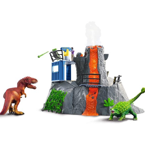 Dinossauros e a Erupção do Vulcão Schleich Autobrinca Online