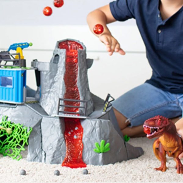 Dinossauros e a Erupção do Vulcão Schleich Autobrinca Online