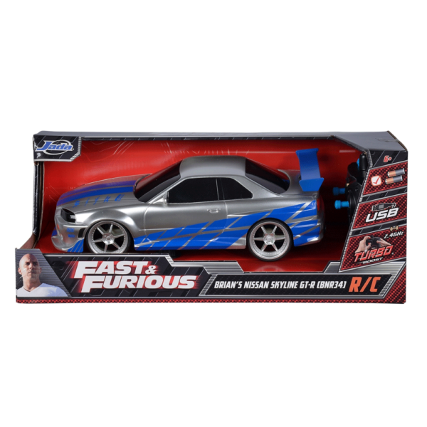 Velocidade Furiosa Carro Nissan Skyline GTR 1:16 RC Autobrinca Online