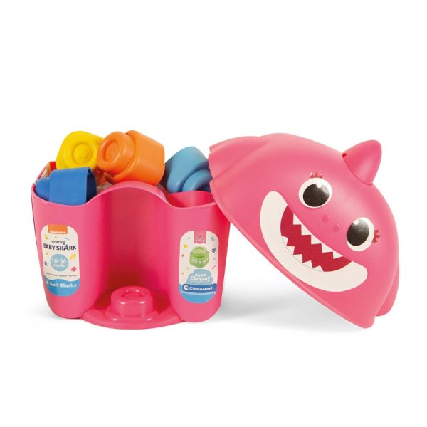 Soft Clemmy Balde Baby Shark Rosa Autobrinca Online