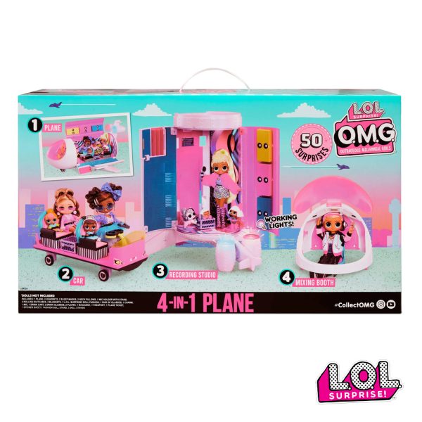 LOL Surprise! OMG Avião Playset 4 em 1 Autobrinca Online