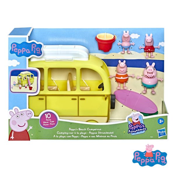 Peppa Pig e a sua Van Familiar na Praia Autobrinca Online