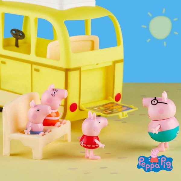 Peppa Pig e a sua Van Familiar na Praia Autobrinca Online