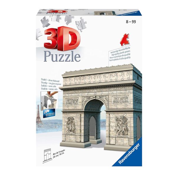 Puzzle 3D Arco do Triunfo – 241 Peças Autobrinca Online