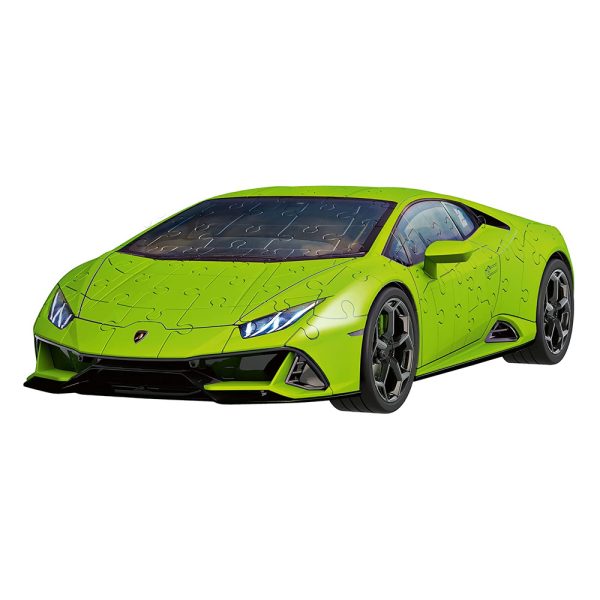 Puzzle 3D Lamborghini Huracan Evo Verde – 108 Peças Autobrinca Online