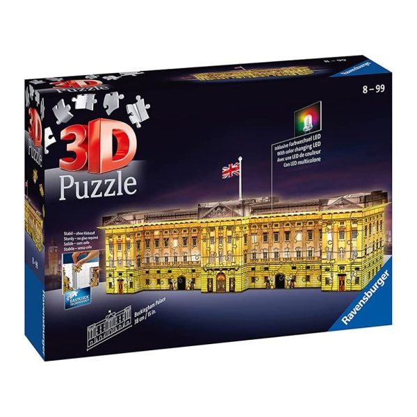 Puzzle 3D Palácio de Buckingham c/ Luz – 216 Peças