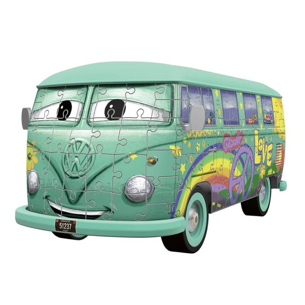 Puzzle 3D Volkswagen T1 Cars Fillmore – 162 Peças Autobrinca Online