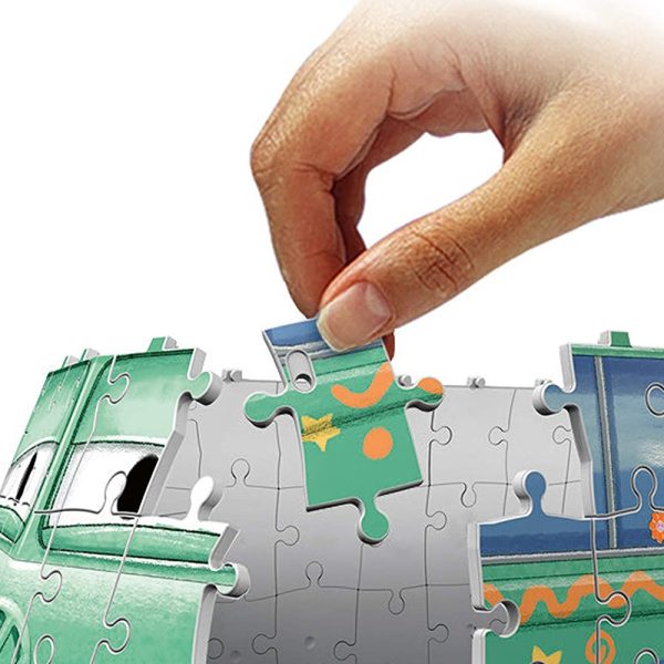 Puzzle 3D Volkswagen T1 Cars Fillmore – 162 Peças Autobrinca Online