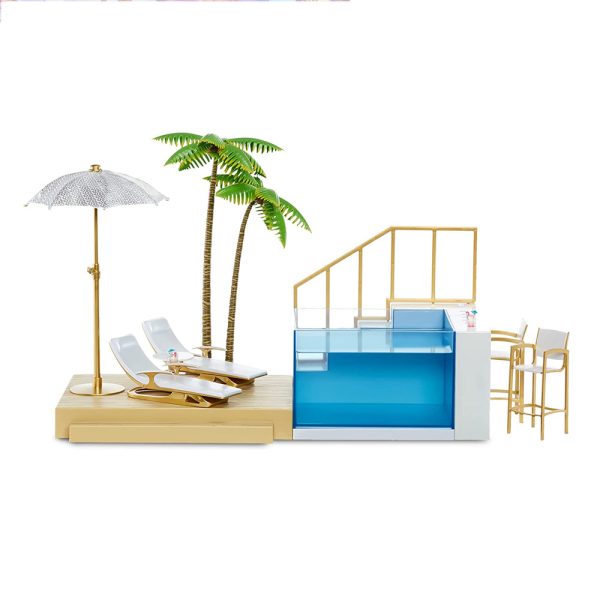 Rainbow High Piscina e Clube de Praia Color Change
