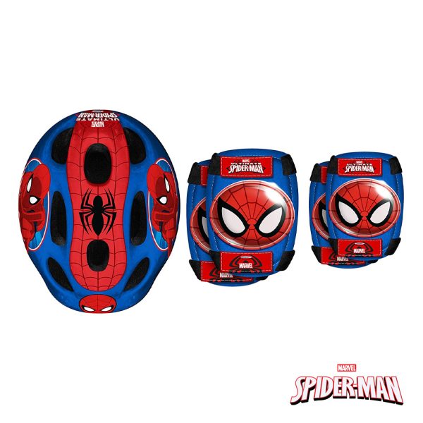 Capacete Joelheiras e Cotoveleiras Stamp Spider-Man Autobrinca Online