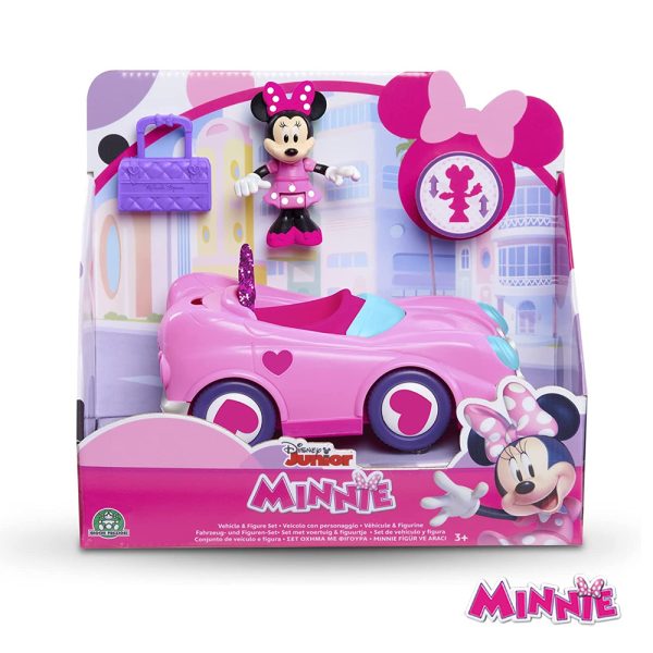 Minnie Mouse – Carro e Figura Minnie Articulada Autobrinca Online