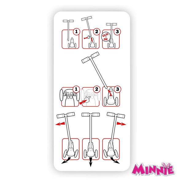 Trotinete Twist and Roll Stamp Minnie Autobrinca Online